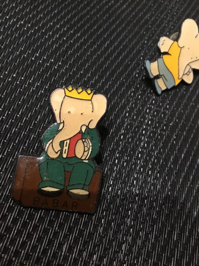 Lot 9 pin’s Babar l’éléphant vintage - photo numéro 4