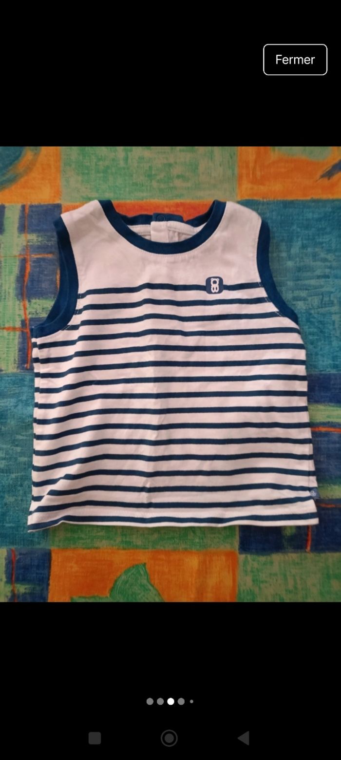 Lot Tshirt manches courtes 12 mois - photo numéro 3