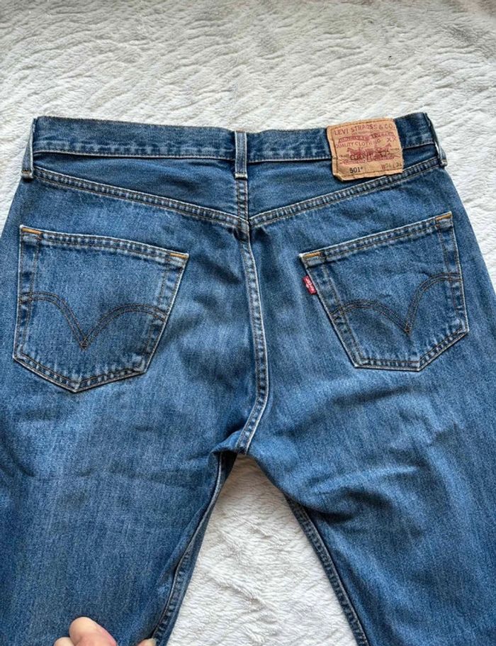 Jean Levi’s 501 Homme Bleu coupe droite relaxed ample taille W31 40/42 M/L état impeccable - photo numéro 13