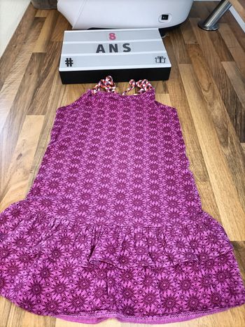 Robe été sans manches violet 8 ans Gémo