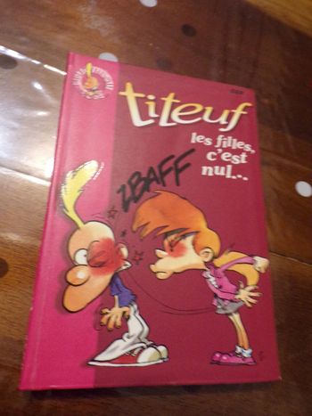 Livre N°1176 titeuf les filles c'est nul  Bibliotéque rose