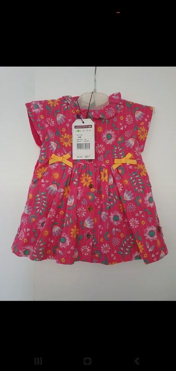 Robe sergent major  talle 6 mois