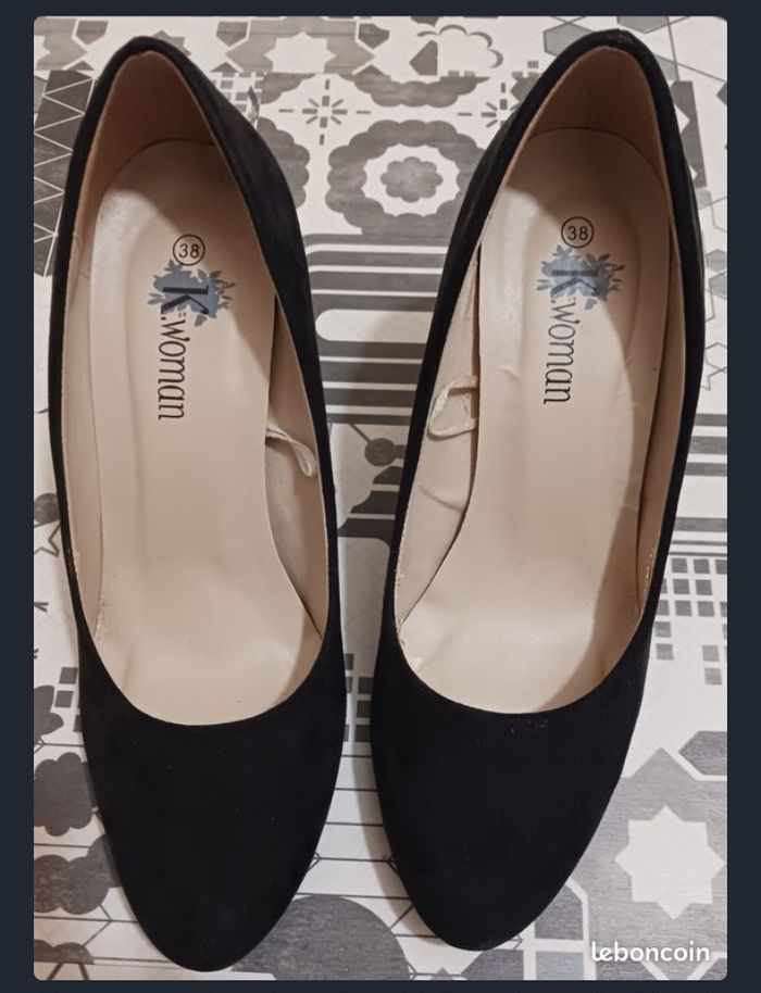 Escarpins, talons aiguilles, noir, K.woman K woman