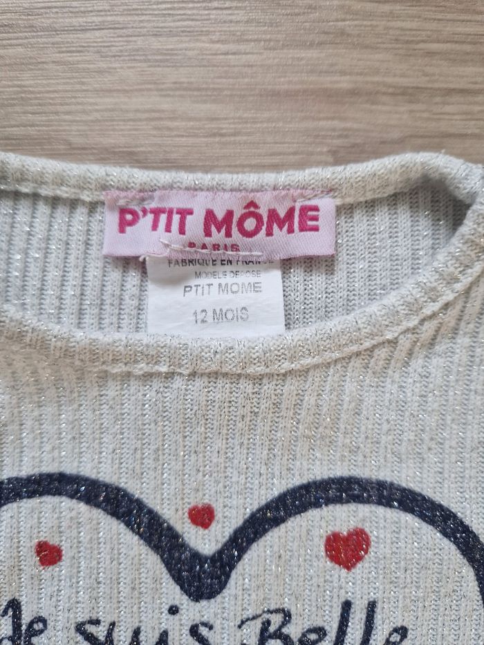 Pull bébé fille P'tit Môme 12 mois - photo numéro 4