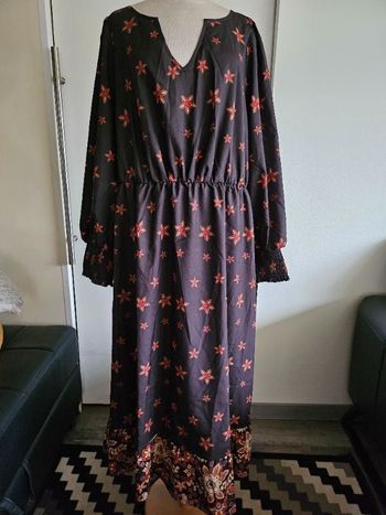 Robe longue bohème emery rose T 5XL (50)