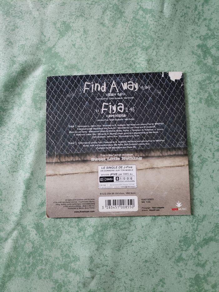 Cd Jfive find a way - photo numéro 2