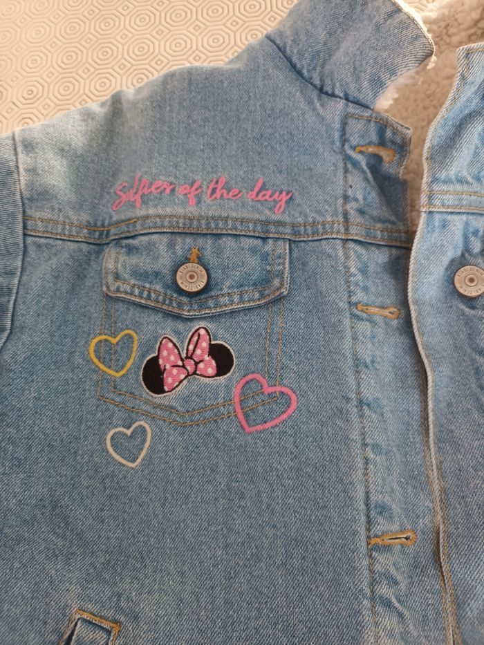 Veste en jean 12 ans minnie kiabi - photo numéro 3