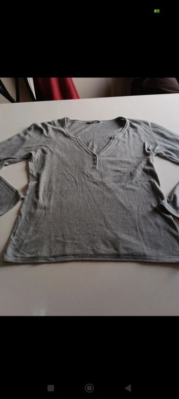 Pull fin Col en V femme Kookaï taille 3 rétro vintage manches longues