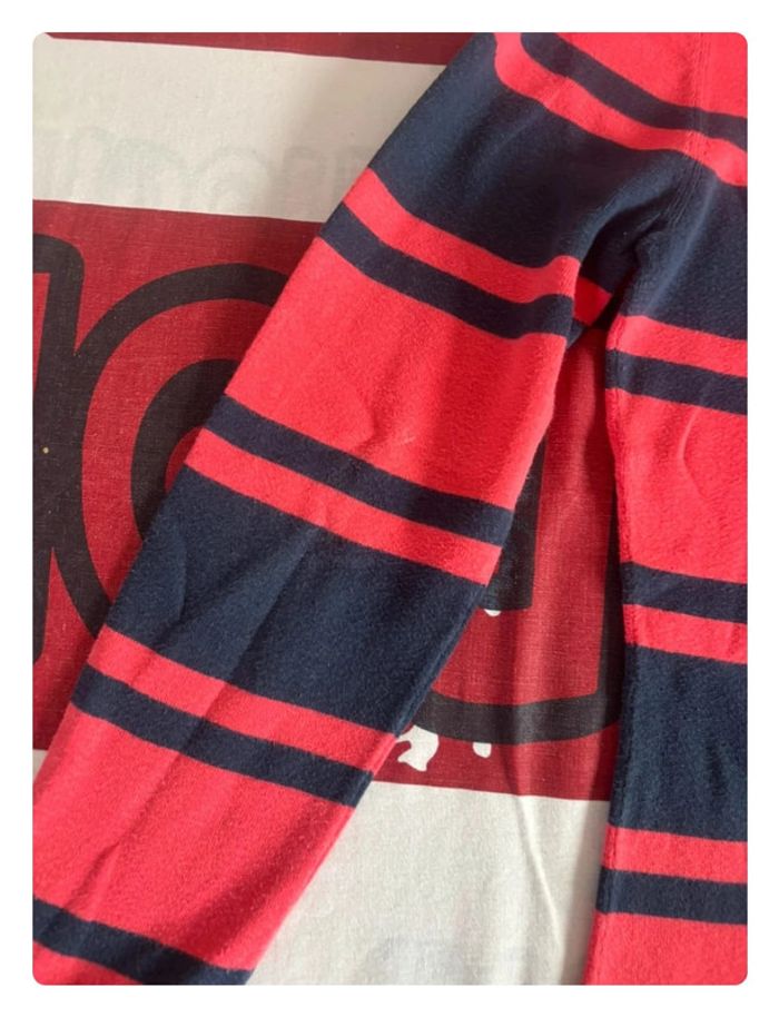 Sweat Tommy Hilfiger M/L rouge liserés bleu - photo numéro 8