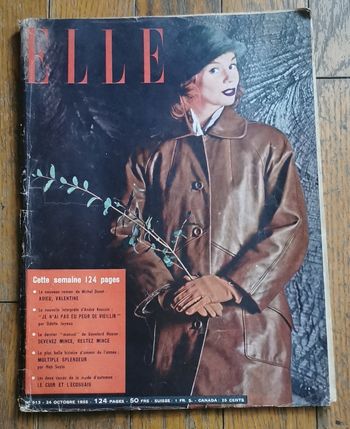 Ancien magazine Elle années 50 Vintage