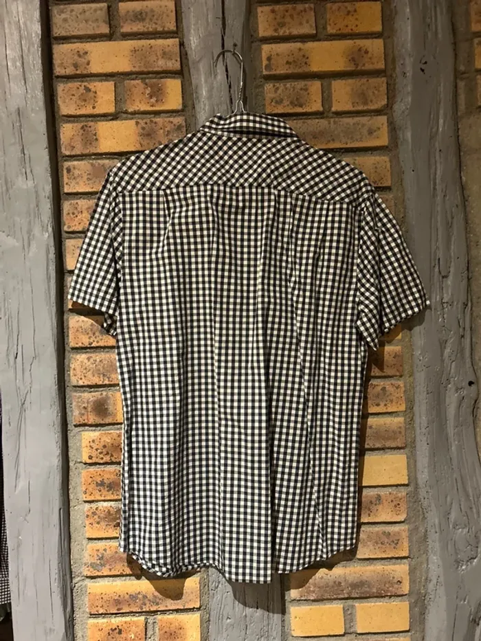 Chemise a carreaux manches courtes homme, taille L - photo numéro 3
