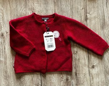 Gilet rouge bébé fille Sergent Major 6 mois NEUF