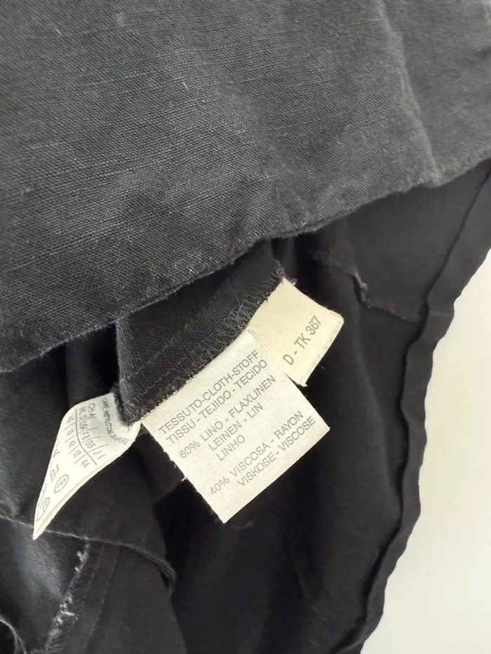 Chemise manches courtes Max & Co femme en lin noire taille 42 très bon état - photo numéro 5