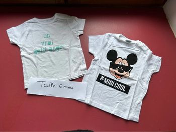Lot de tee-shirts taille 6 mois