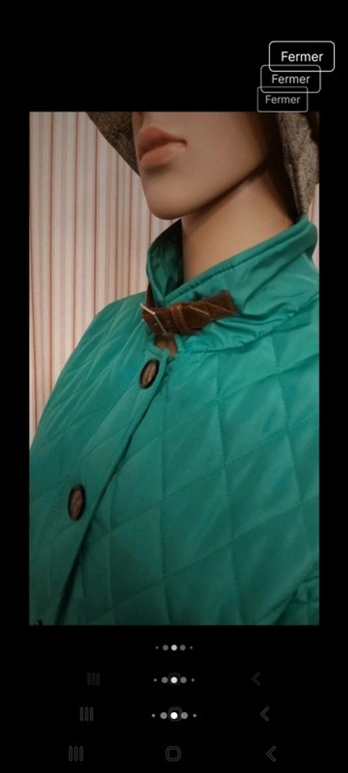 Veste coupe vent verte Clarina taille 42 - photo numéro 5