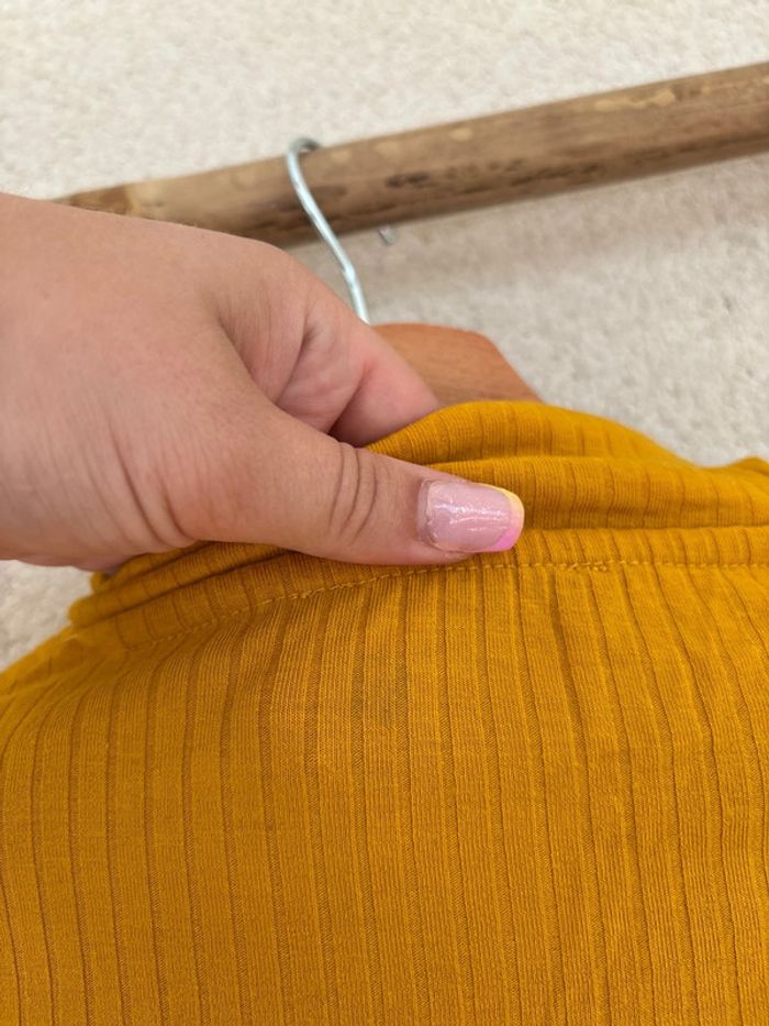 t shirt jaune orange avec fermeture - photo numéro 6