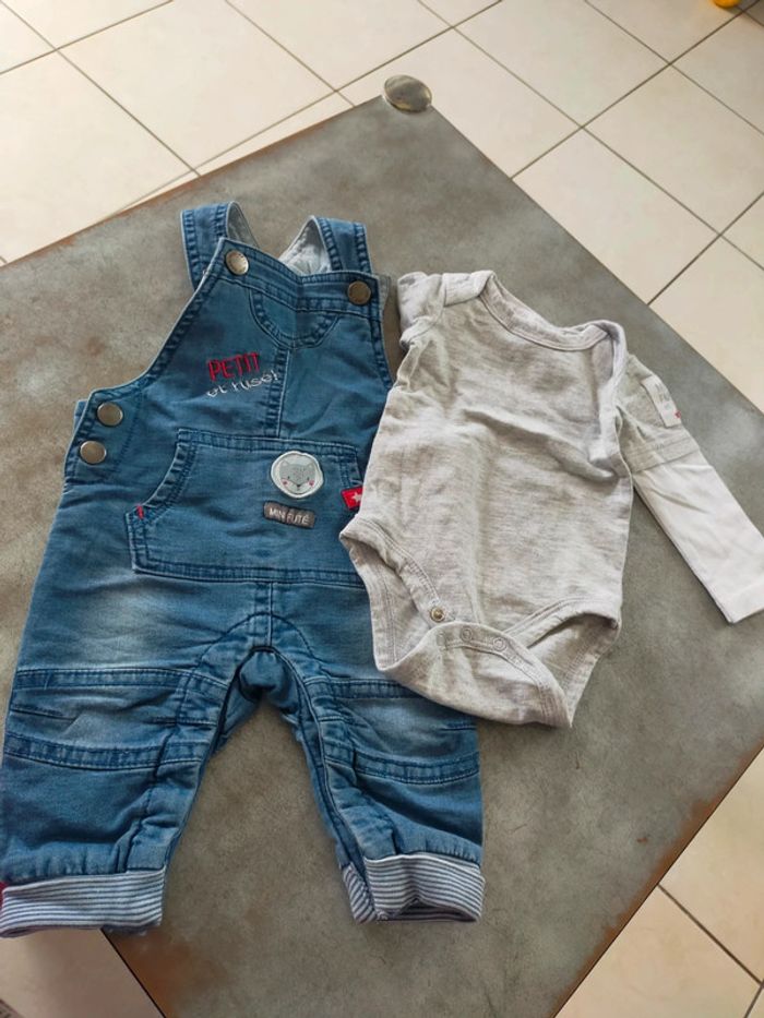 Ensemble salopette + bodie