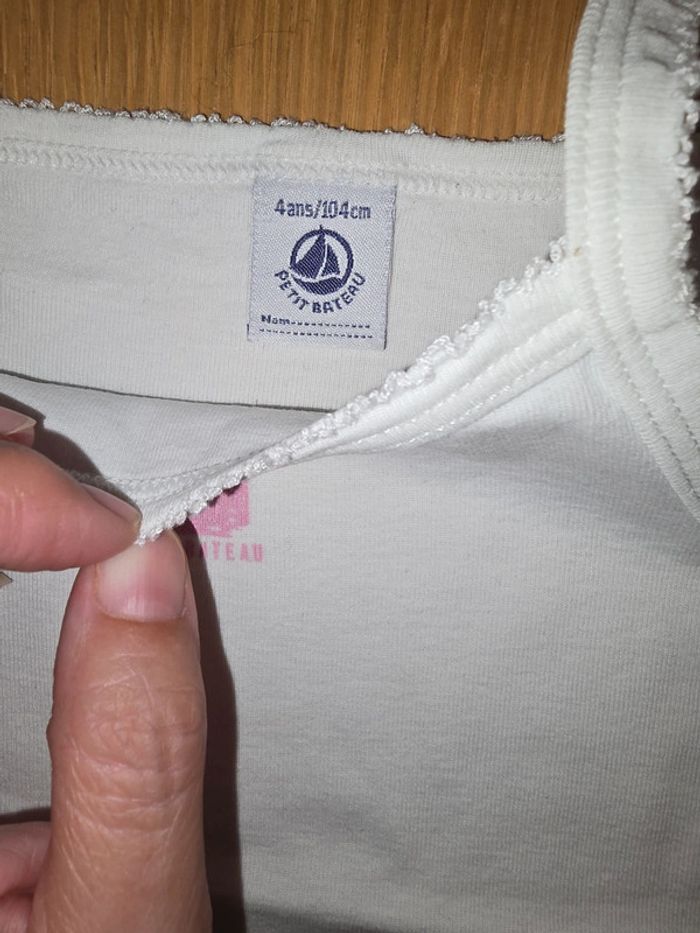 Tee-shirt débardeur coeur Petit Bateau 4 ans - photo numéro 3