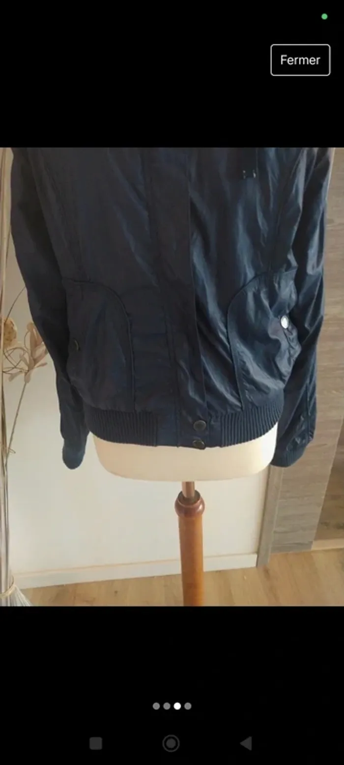 Veste coupe-vent spot bleu marine 38 - photo numéro 3