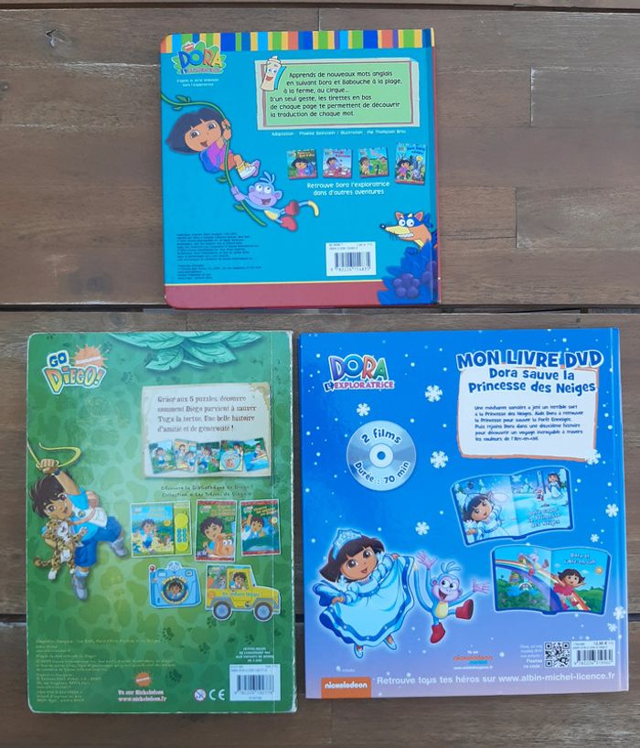 Lot 3 livres Dora l'exploratrice et Go Diego - photo numéro 2