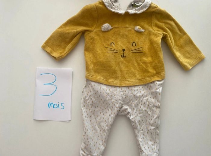 Lot 3 pijamas velours - photo numéro 2