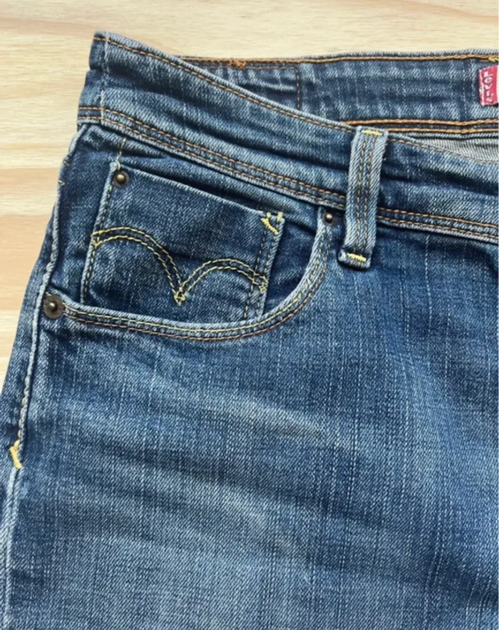 Short en jean Lévis vintage usa taille 36 top état coton ultra looké - photo numéro 9