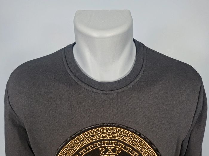 Sweat col rond léger / crewneck projet x paris homme noir / taille M brodé (474) - photo numéro 2
