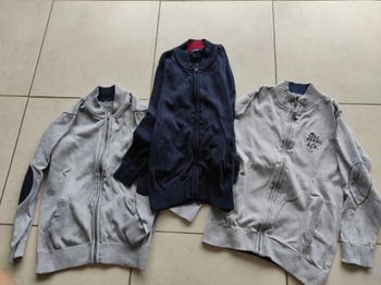 Lot gilet zippé garçon 10 ans