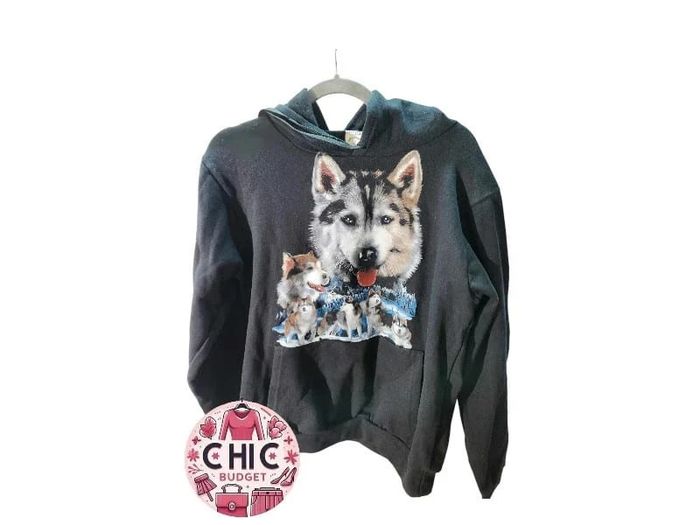 Sweat à capuche Noir - Tex Mania - Taille M - Parfait État.