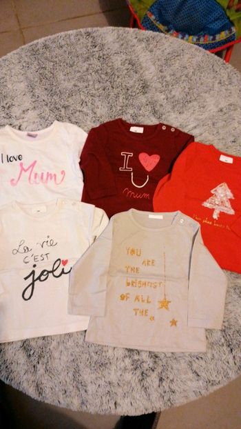 Lot de 5 tee-shirt manches longues #kiabi