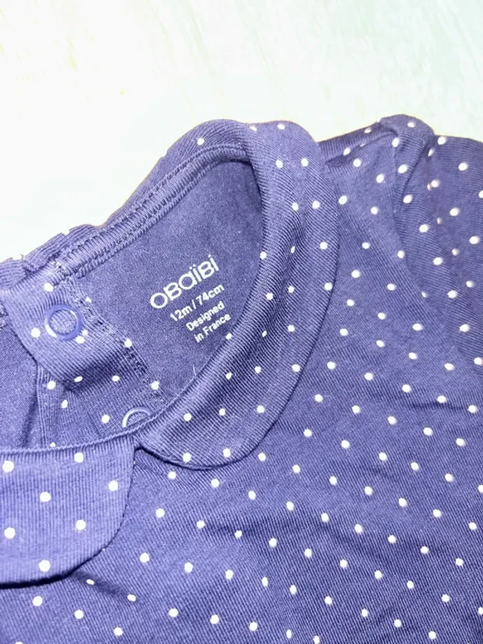 TEE shirt manches courtes avec col 12 mois - photo numéro 2