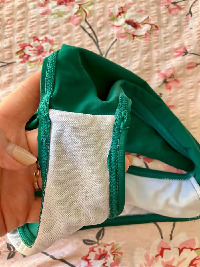 Slip de bain vert bouteille pour enfant 10 ans - photo numéro 7