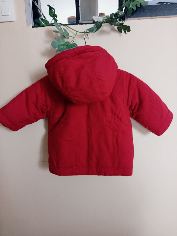 Blouson à capuche Jacadi 12 mois - Rouge - Excellent état - photo numéro 2