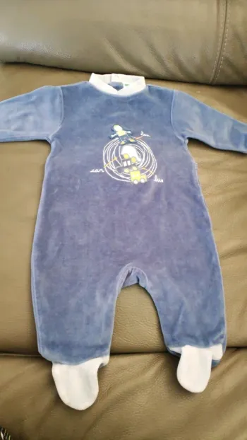 Pyjama bleu Vertbaudet 3 mois
