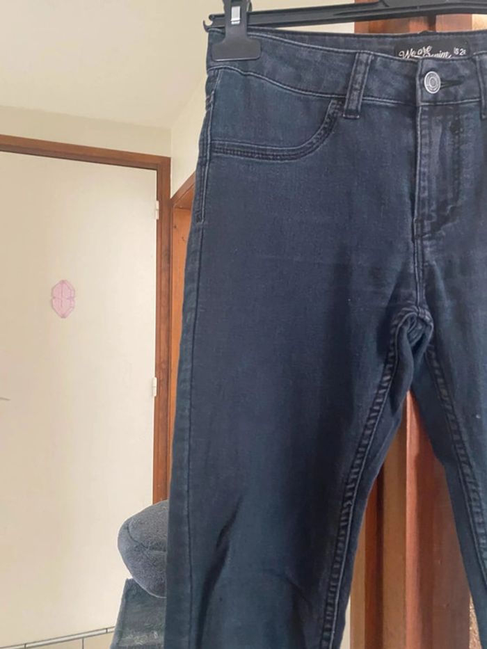 Jeans noir femme taille 36 très bon etat - photo numéro 2