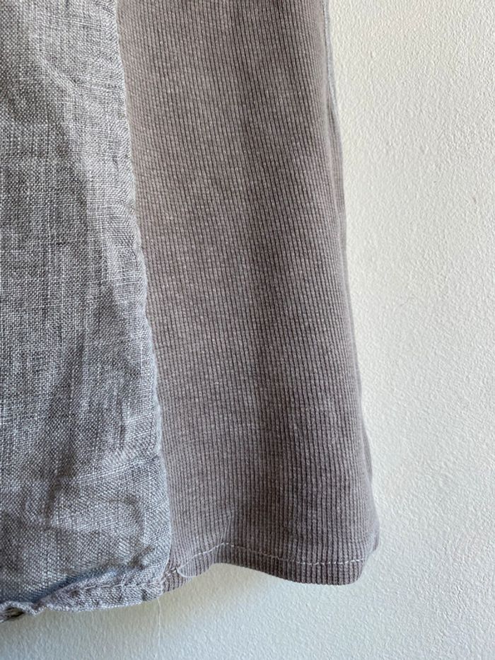 324 - blouse grise sans manches - photo numéro 3