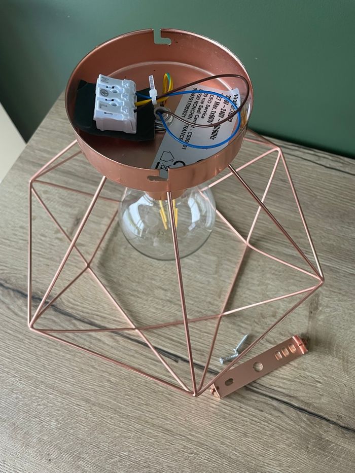 Plafonnier rose poudré - photo numéro 2