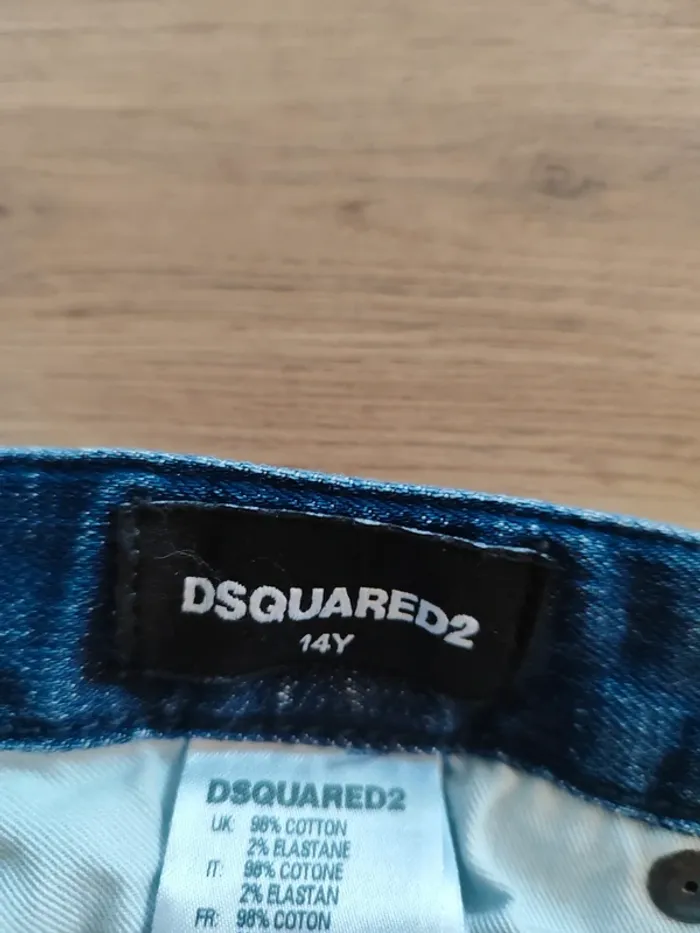 Jean Dsquared2 bleu - Taille 14 ans - photo numéro 7
