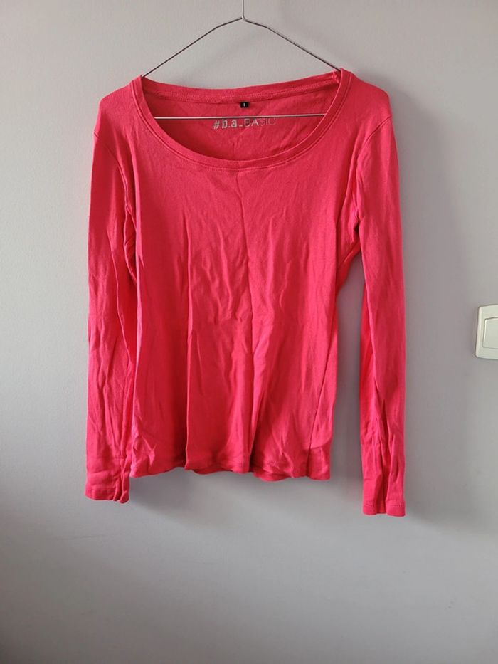 T-shirt rose manches longues taille 1 #b.a_basic