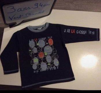 Sweat-shirt Vert Baudet bleu marine