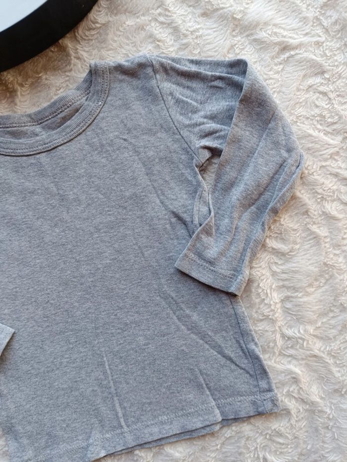 Tee shirt chemise manches longues Garçon 2/3 ans Eldys 100% coton - photo numéro 4