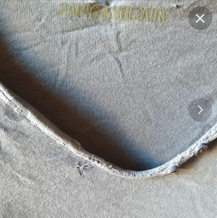 Tee-shirt manche longue col V, Zadig&Voltaire 12/14 ans - photo numéro 2