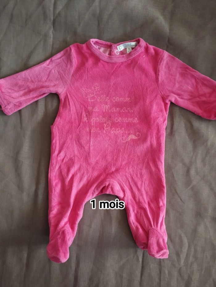 Lot pyjamas 1 mois