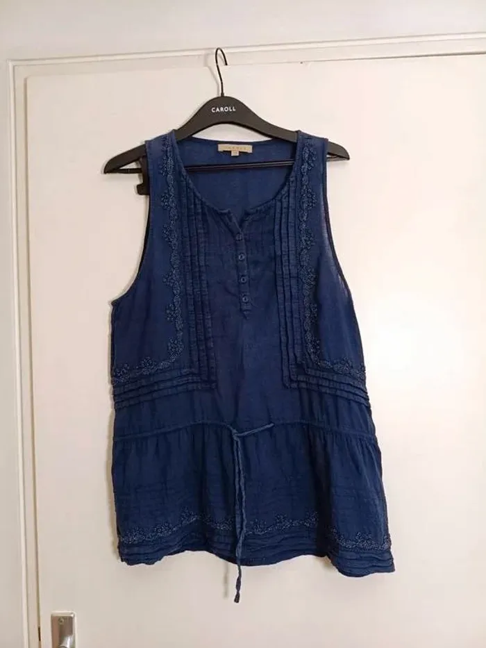 Blouse Sans Manches Sandro - Taille 2 (M) - photo numéro 4