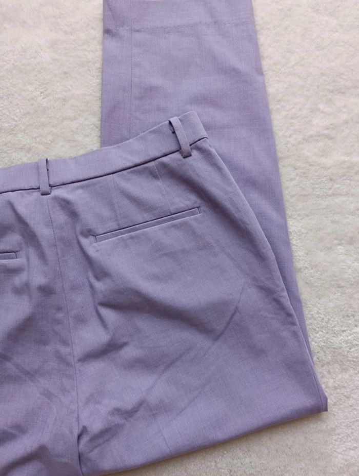 Pantalon ajusté Uniqlo lila mauve XL classe et décontracté - photo numéro 10