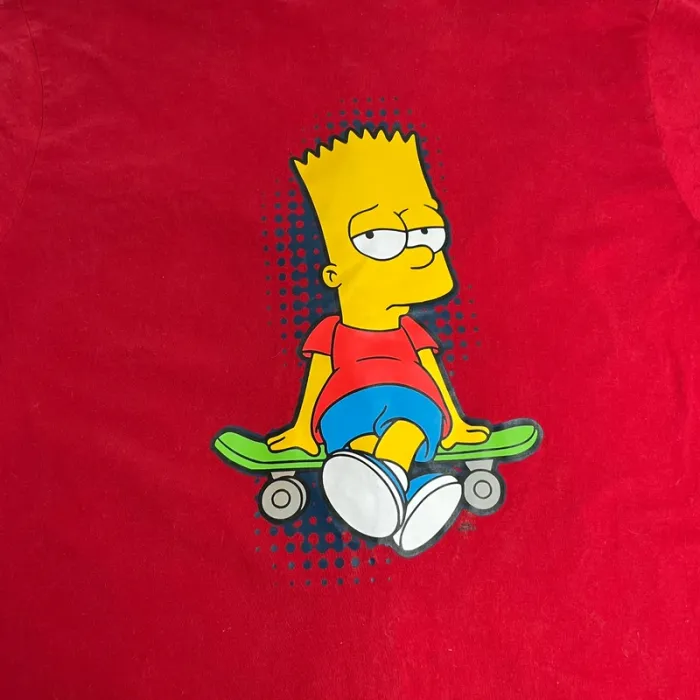 Chemise The Simpsons XL vintage 🔥 Bart Skateboard édition rare rétro streetwear - photo numéro 6