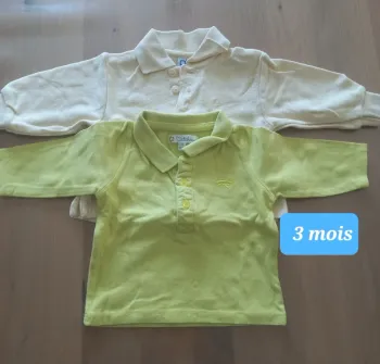 Lot 2 polos ML 3 mois
