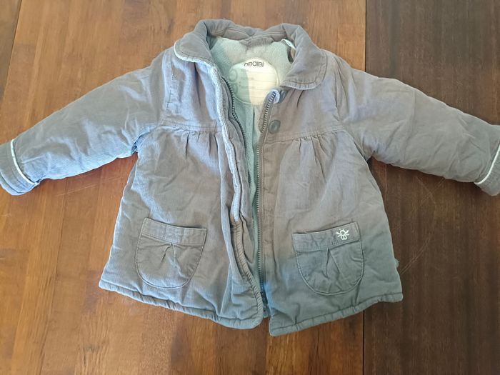 Manteau d'hiver gris - 12 mois - photo numéro 7