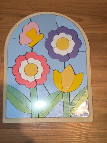 Puzzle encastrable en bois - 37 pièces