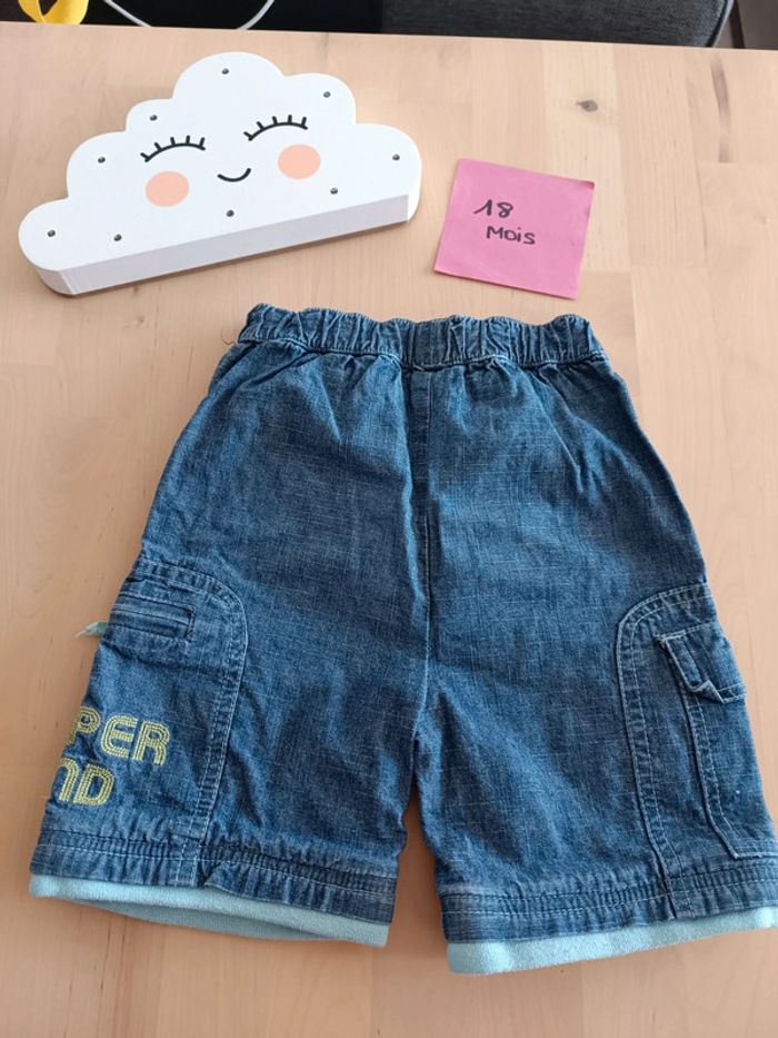 Short en jean 18/24mois - photo numéro 4
